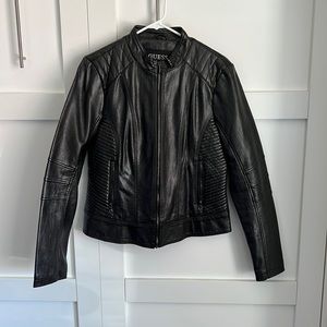 Guess. Faux leather jacket. Size Large